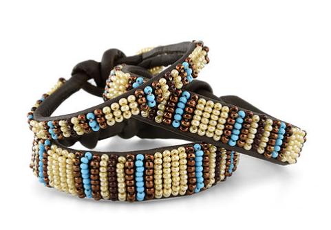 Eksklusivt Zinj Armbånd i Blå - Håndlavet i Kenya