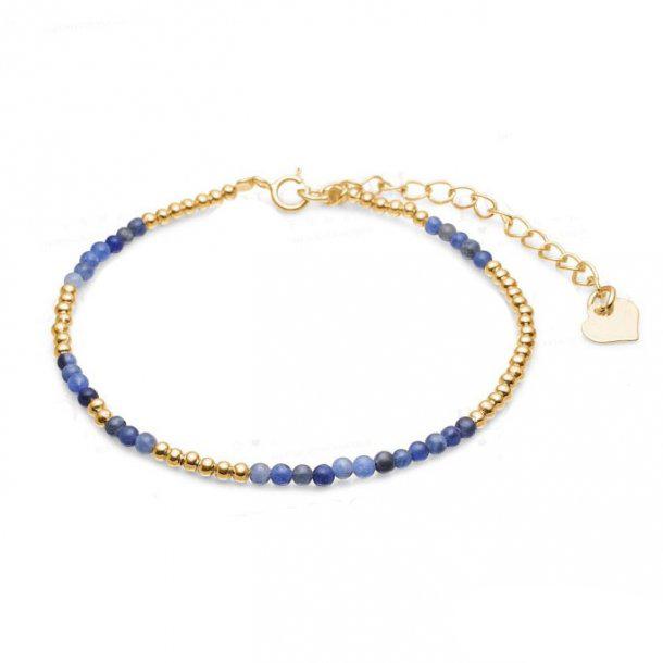 Blossom Copenhagen Forgyldt Armbånd med Sodalit - Elegance