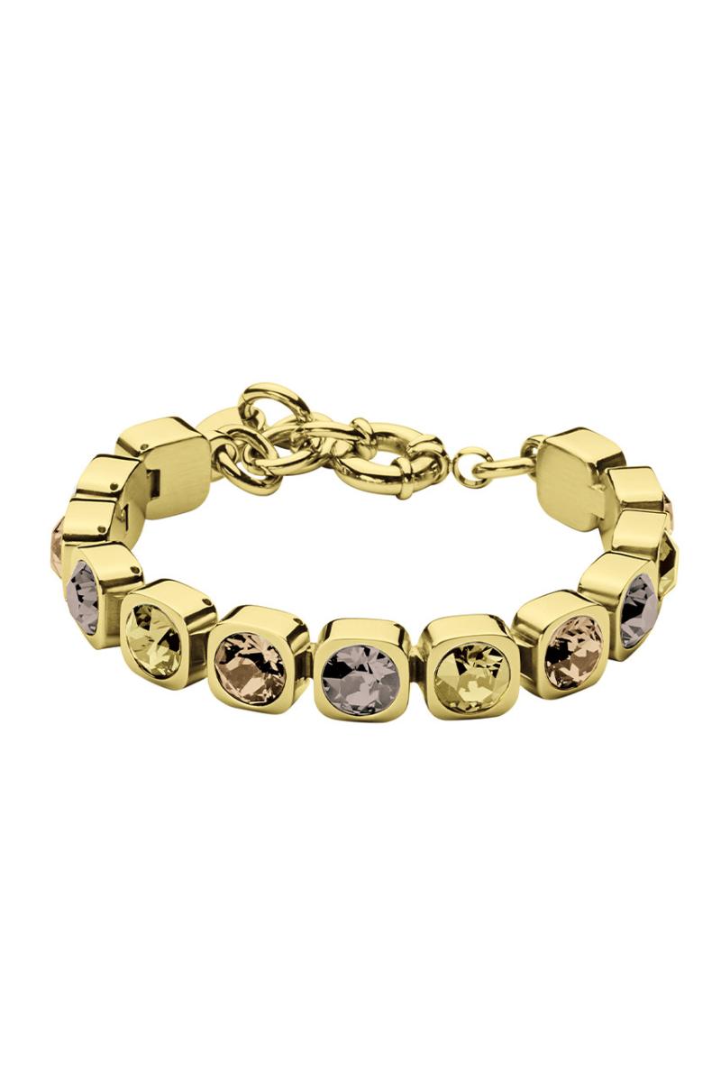 Dyrberg Kern Conian Armbånd i Guld med Swarovski Krystaller