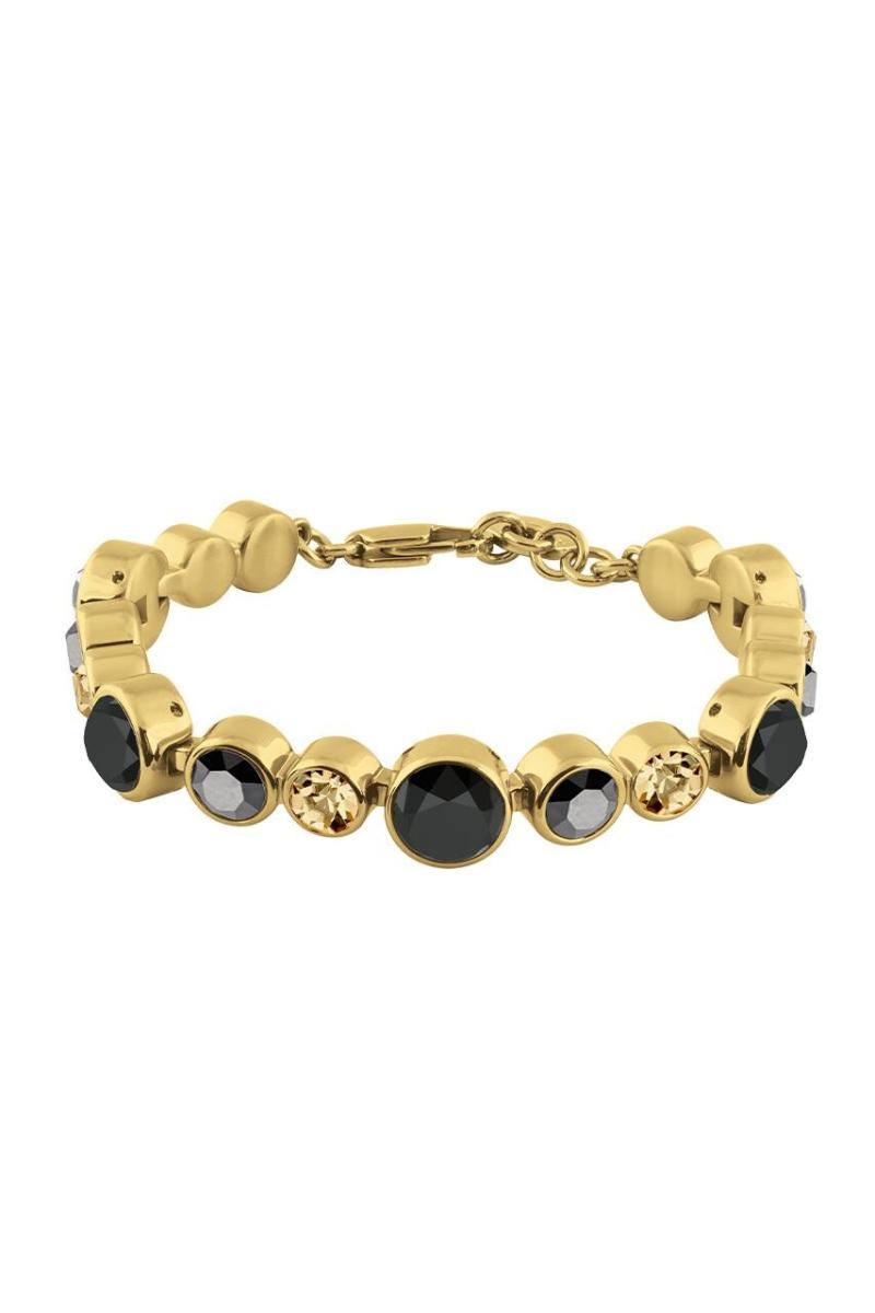 Dyrberg Kern Calice Armbånd i Guld og Sort - Statement Design