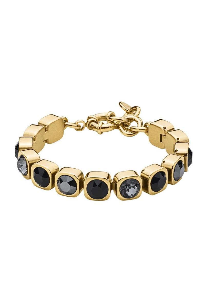 Dyrberg Kern Conian Armbånd i Guld og Sort - Stilfuld Elegance!