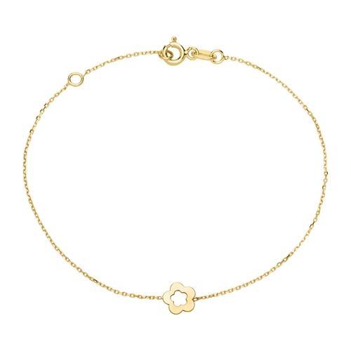Armbånd 9guld Med Blomst - Armbånd