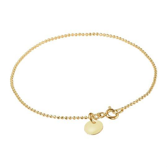 Beige Enamel Ball Chain Armbånd – Gratis Fragt ved 499,-