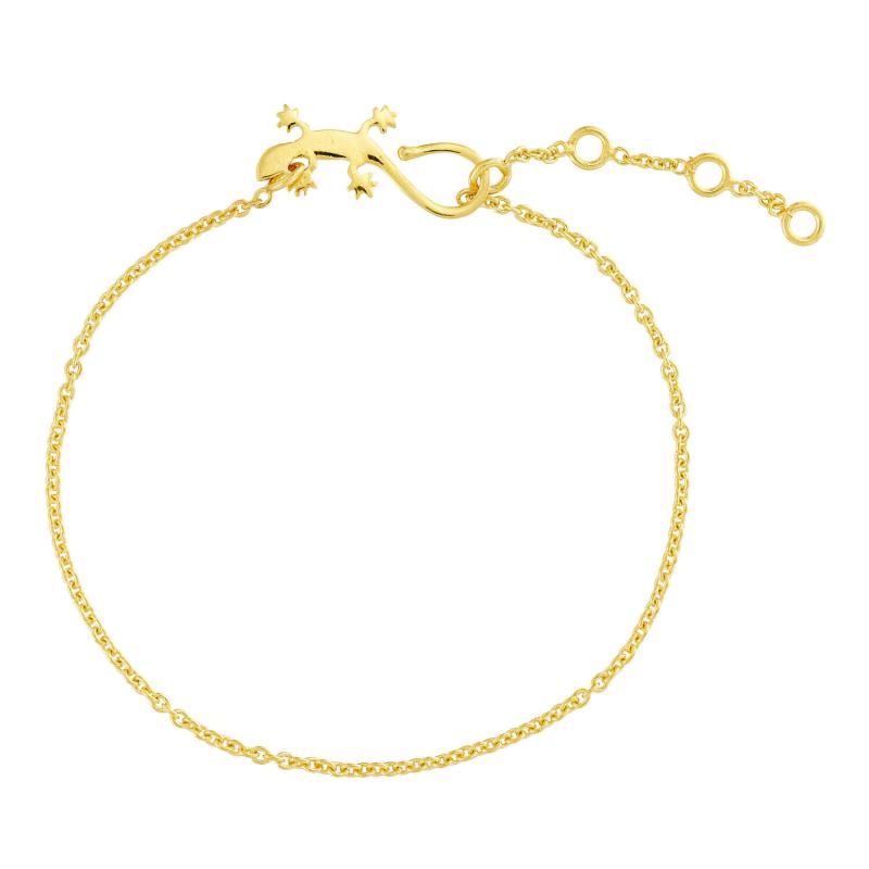 Forgyldt Firben Armbånd – Justerbart Smykke i Guld