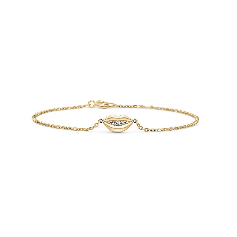 White Lip Bracelet Top Wesselton Diamond - Armbånd  - 5704465116966