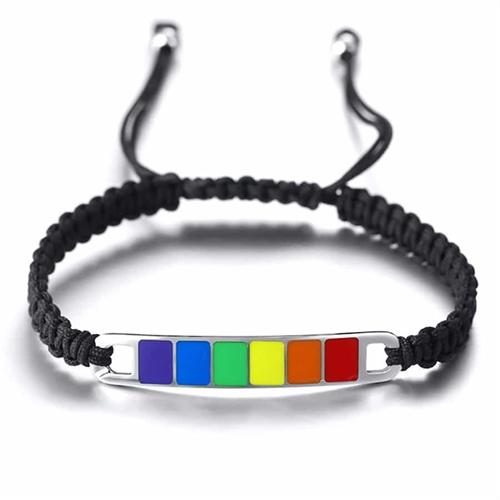 Justerbart Regnbuefarvet Armbånd – Støt LGBT Mangfoldighed