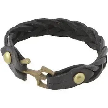 æderflet Sort Armbånd. - Armbånd