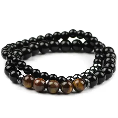 2 Perlearmbånd - Stilfulde Armbånd til Mænd