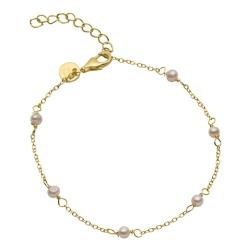 Aqua Dulce Pearly Forgyldt Armbånd - Elegant Dansk Design