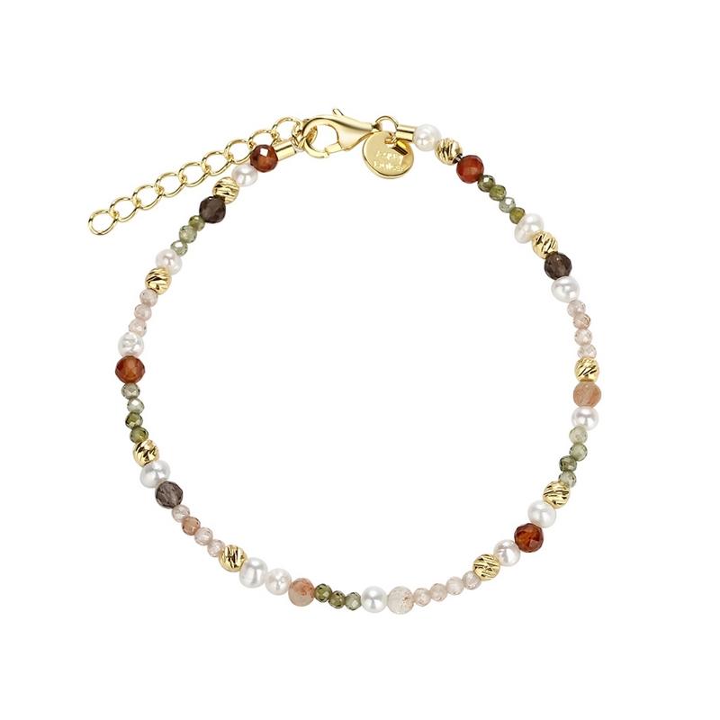 Oliven Aqua Dulce Havearmbånd – Forgyldt Elegance