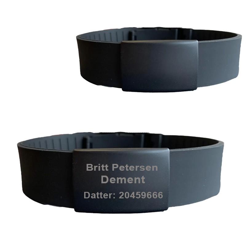 BeSafe ID-armbånd med gratis gravering – Stil og sikkerhed!