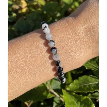 Bjergkrystal og Turmalin Armbånd - Styrk dit velvære!