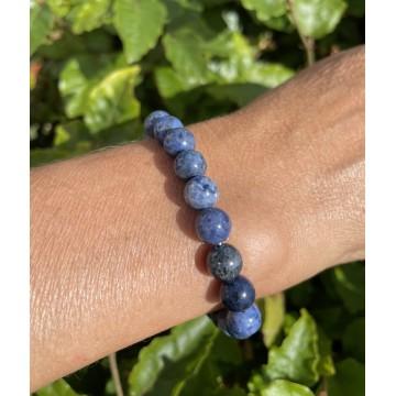 Dumortierit Blå Krystal Armbånd til Stressaflastning