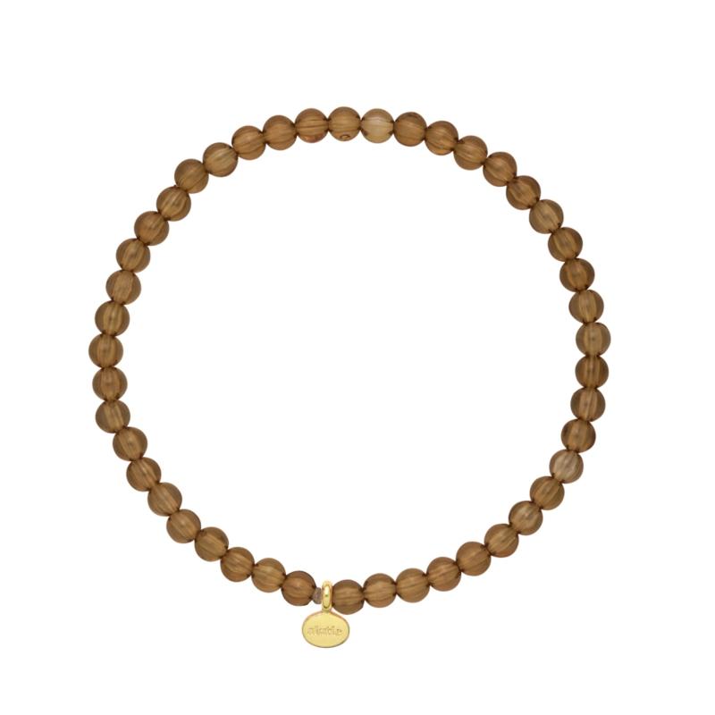 Poppy Chunky Armbånd i Brun - Sjov og Subtil Accessory