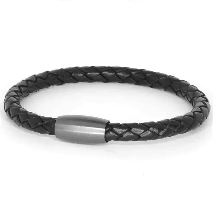 Æderbolo Armbånd med Magnetlås – Elegant Herresmykke