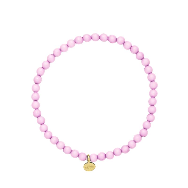 Poppy Chunky Armbånd i Lyselilla - Unikt Design med Resin Perler