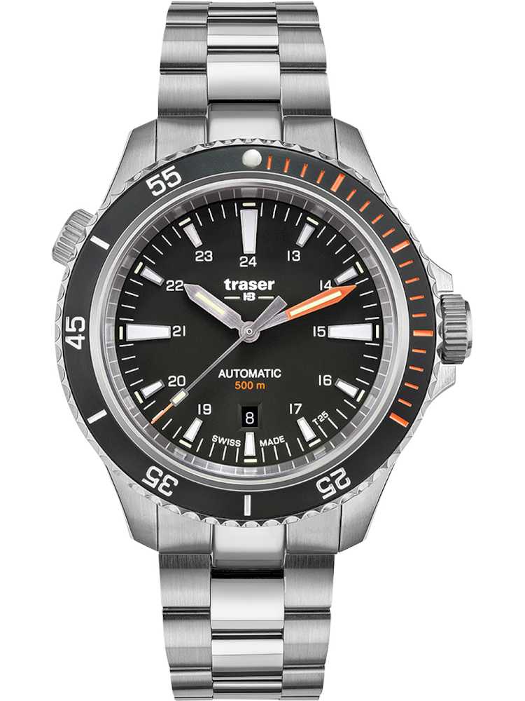 Traser 10321 Herreur P67 Armbåndsur Med Lænke - Traser Armbånd  - 7630027704952