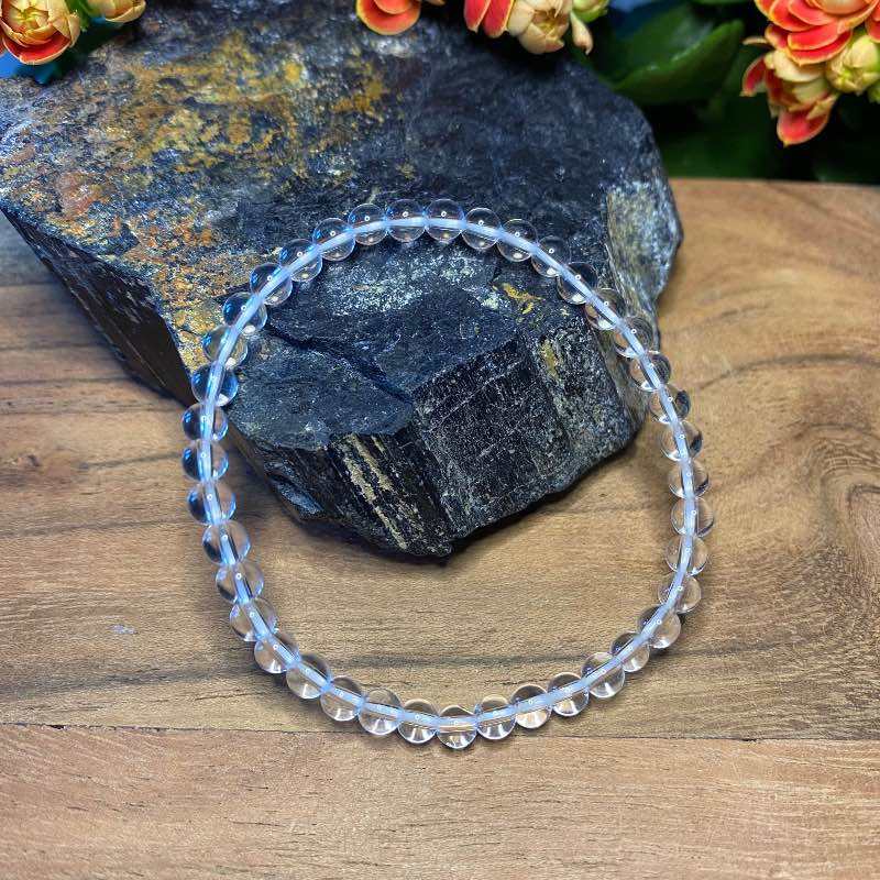 Bjergkrystal Armbånd 4mm - Bjergkrystal Armbånd