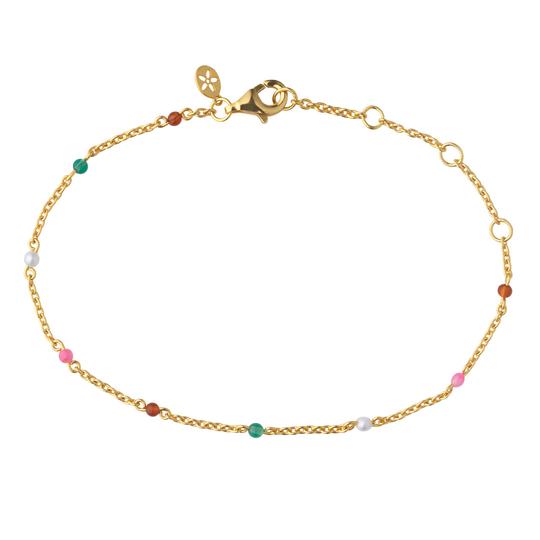 Scarlett Forgyldt Sølv Armbånd Fra Bybiehl Med Sten - By Biehl Armbånd  - 1244440528055