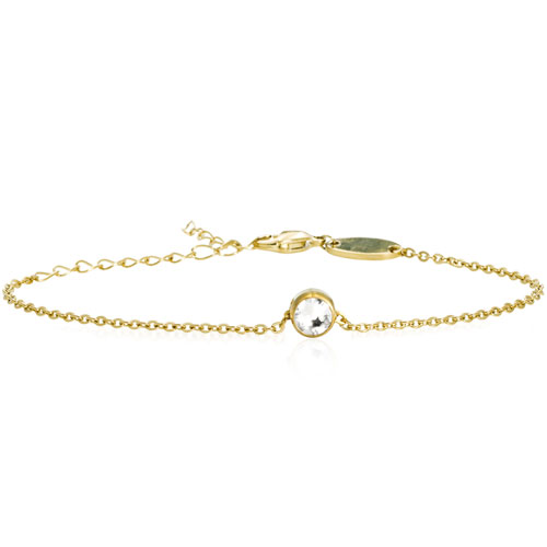 Blomdahl Guld Double Armbånd Med Swarovski Krystal - Blomdahl Armbånd  - 7330981580455