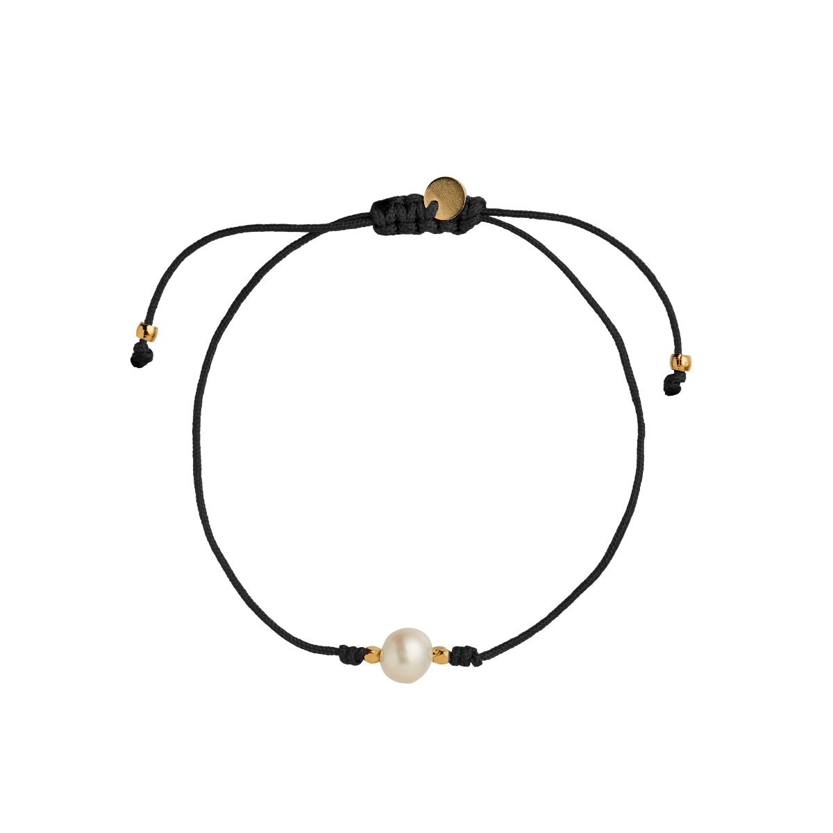 Big Pearl Berrie Forgyldt Sølv Armbånd Fra Stine Med Nylon Tråd - Stine A. Armbånd  - 5712778023338