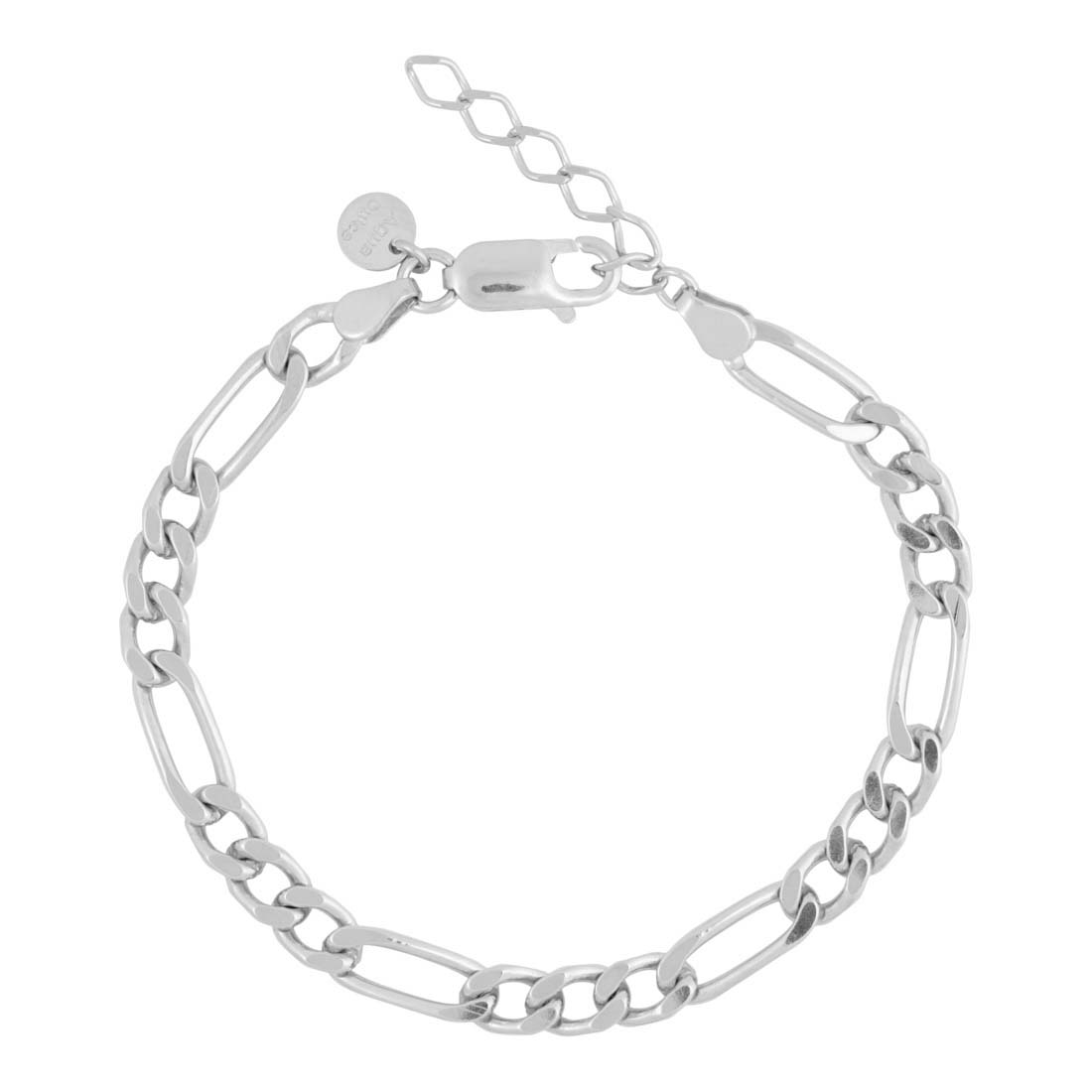 Andie Armbånd Sterling Sølv Med Store Figaro Led - Aqua Dulce Armbånd  - 5740013844097