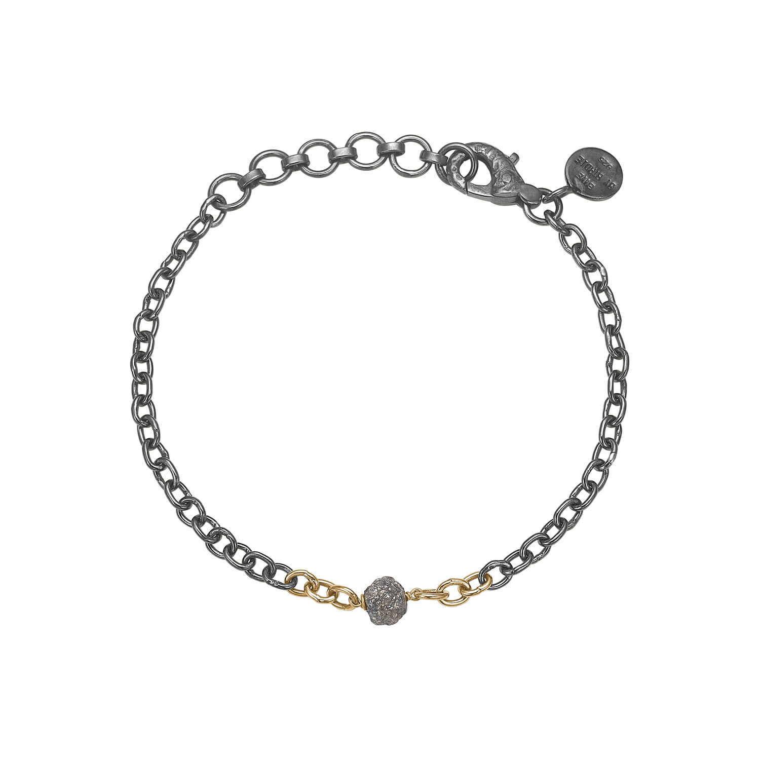 Bybirdie Appia Sølv Guld Armbånd Med Diamant 50301270d - Bybirdie Armbånd  - 1233690182612