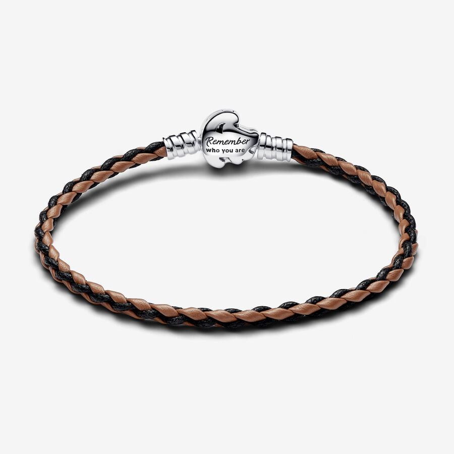 Pandora Disney The Lion King Armbånd Sølv Læder 593361c01 - Pandora Armbånd  - 1233690231822
