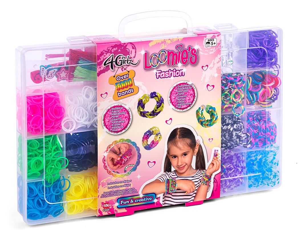 Girlz 5000 Loombands Armbånd Legekammeraten - Vn Toys Armbånd