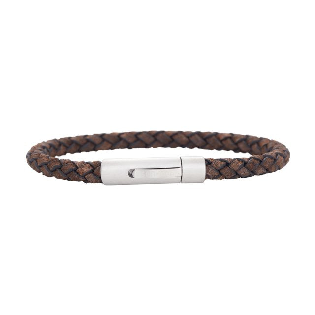 Nordahl Armbånd Noa Son Herrearmbånd Mørkebrunt Flettet Kalveskind 809700892 - Nordahl Armbånd  - 1233690164960