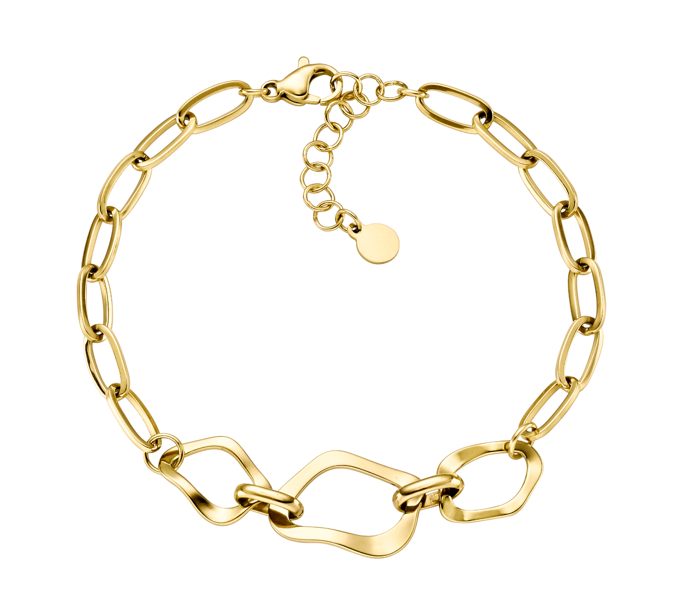 Arhms Elba Guld Belagt Stål Armbånd 9111074 - Arhms Armbånd  - 1500000004848