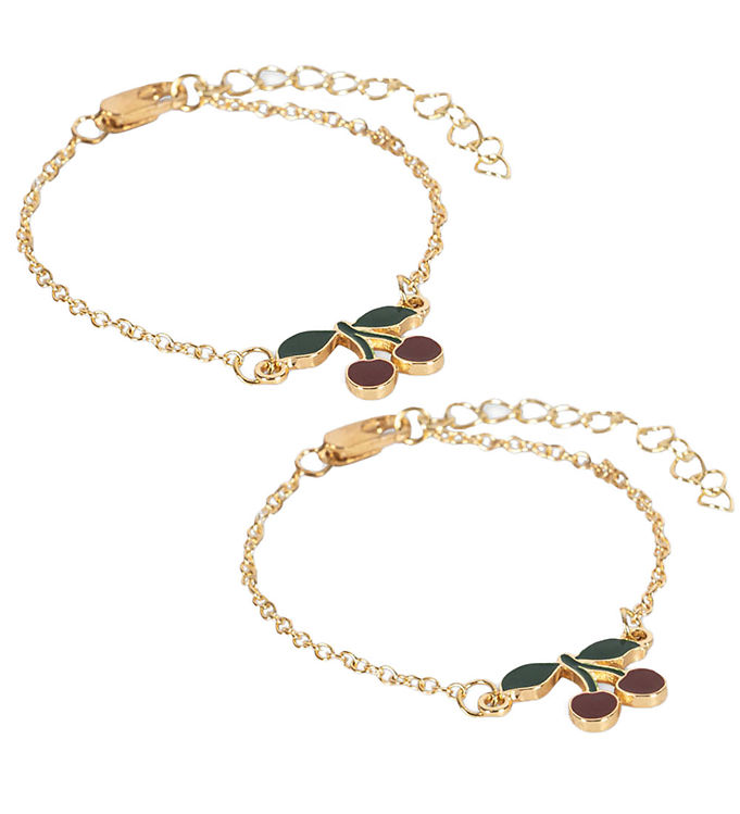 Metallic Konges Sløjd Armbånd Pak Cherry Bestie Guld - Konges Sløjd Armbånd  - 5715681042670