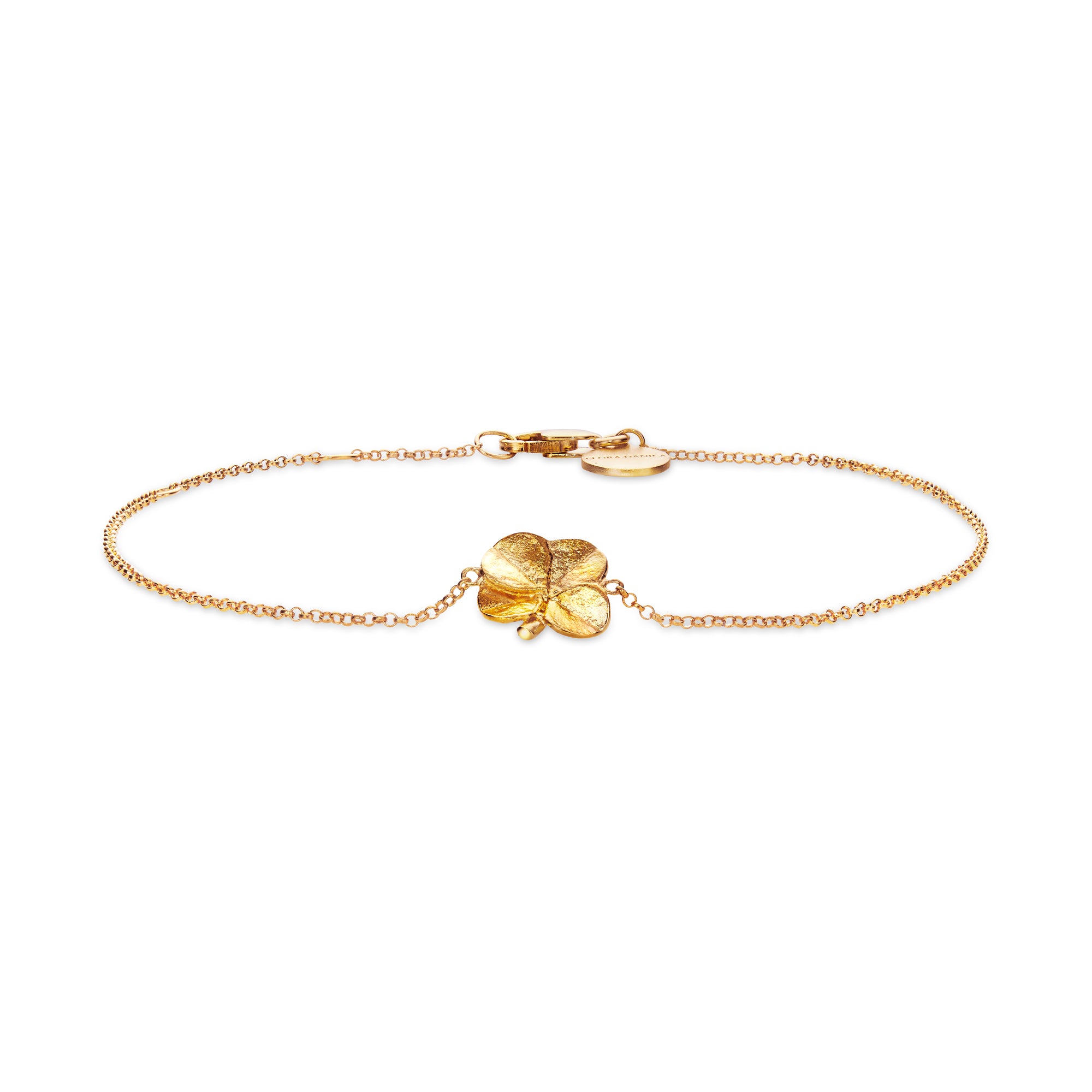 Flora Danica Firkløver Armbånd Karat Guldbelagt Sølv Flc - Flora Danica Armbånd  - 1233690222684