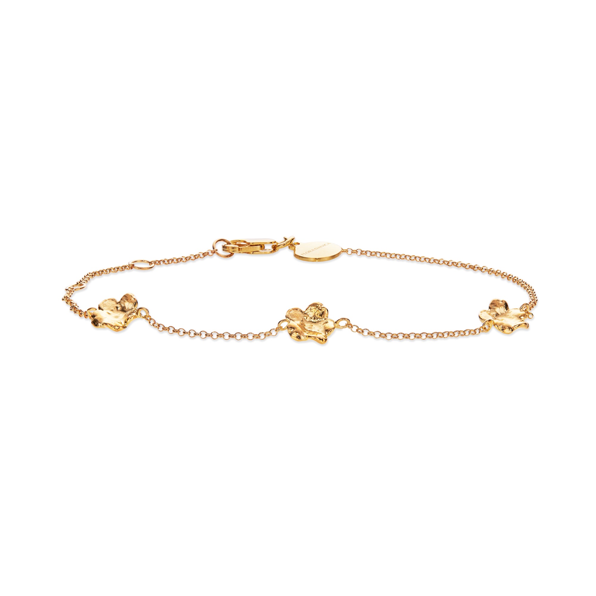 Flora Danica Forglemmigej Armbånd Karat Guldbelagt Sølv Fmn - Flora Danica Armbånd  - 1233690223643