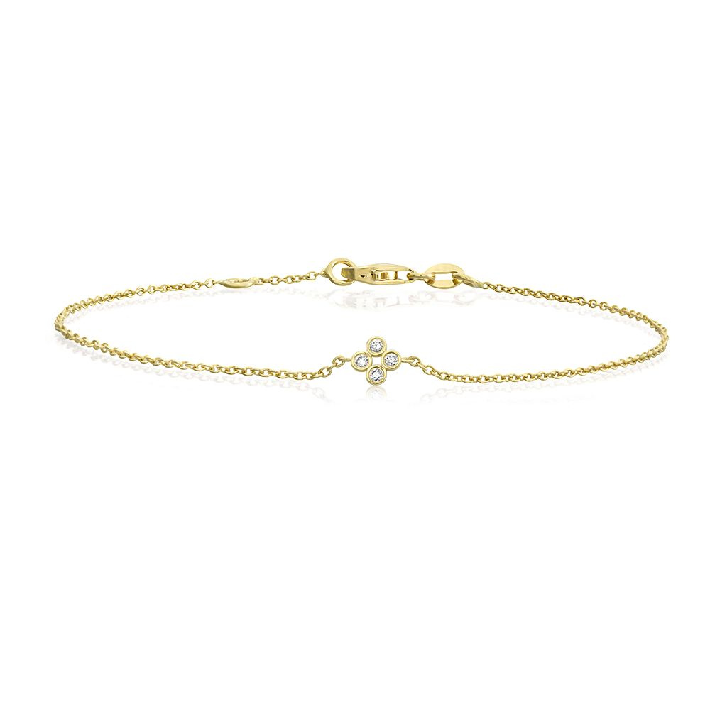 Nuran Olivia Armbånd Karat Guld Med Diamanter B2301004rg - Nuran Armbånd