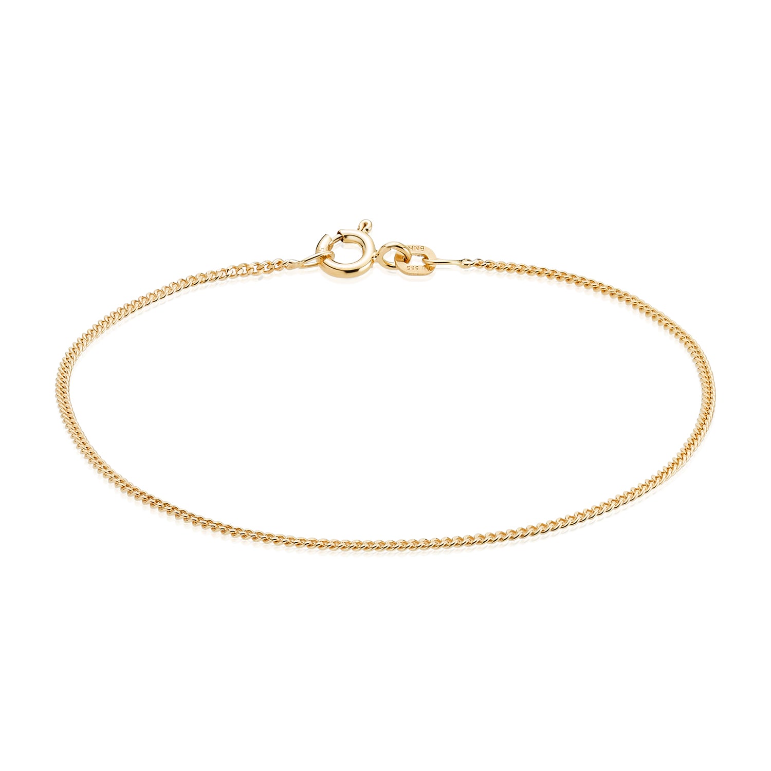 Bnh Panser Facet Guld Armbånd Med Fjederringslås Lås - Bnh Armbånd  - 1233690180410