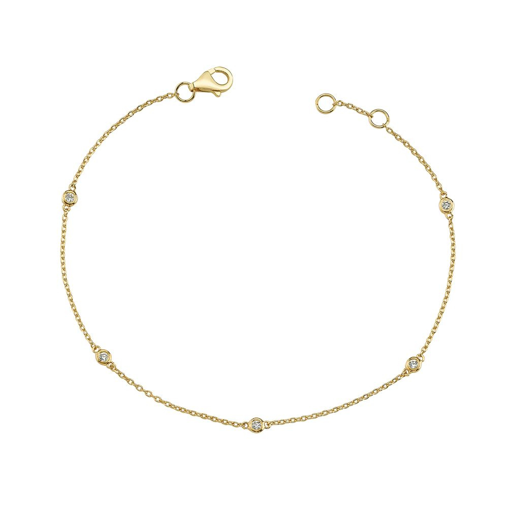 Nuran Zoe Armbånd Karat Guld Med Diamanter B10020125rg - Nuran Armbånd
