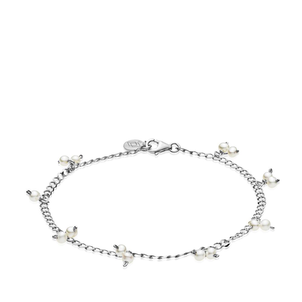 Sølv Mary Bracelet Shiny Rhodium Recycled Silver - Izabel Camille Armbånd  - 5710143075118