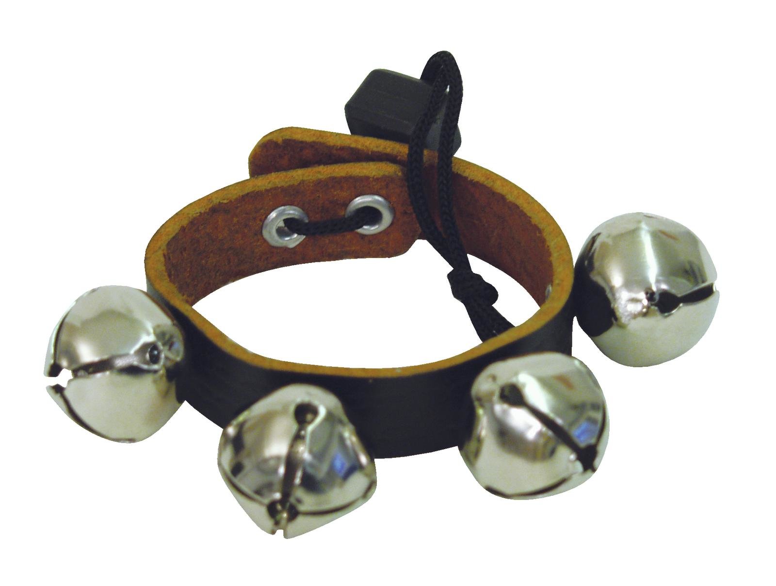 Læder Armbånd Med Bjælder - Dimavery Armbånd  - 4026397190779
