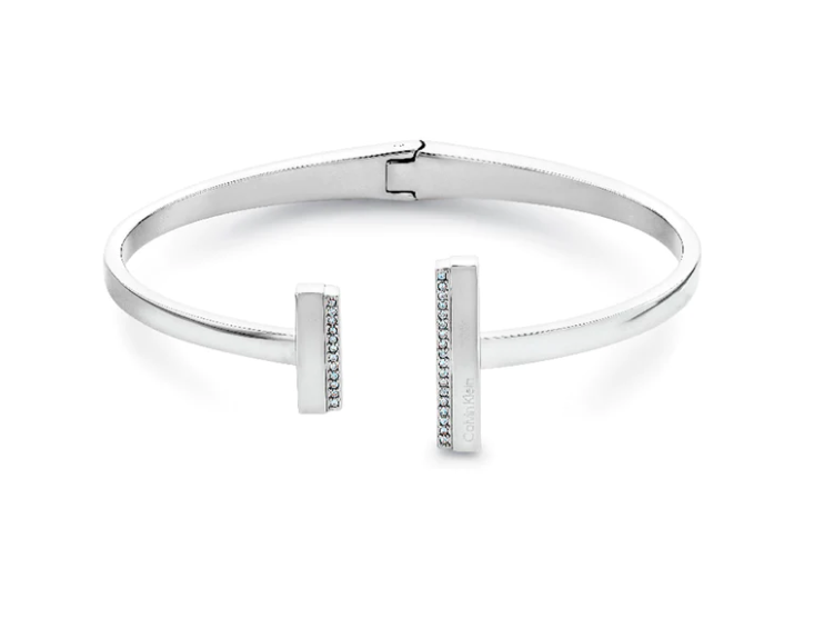 Minimal Linear Bangle Rustfri Stål Armbånd Fra Calvin Klein - Calvin Klein Armbånd  - 7613272464635