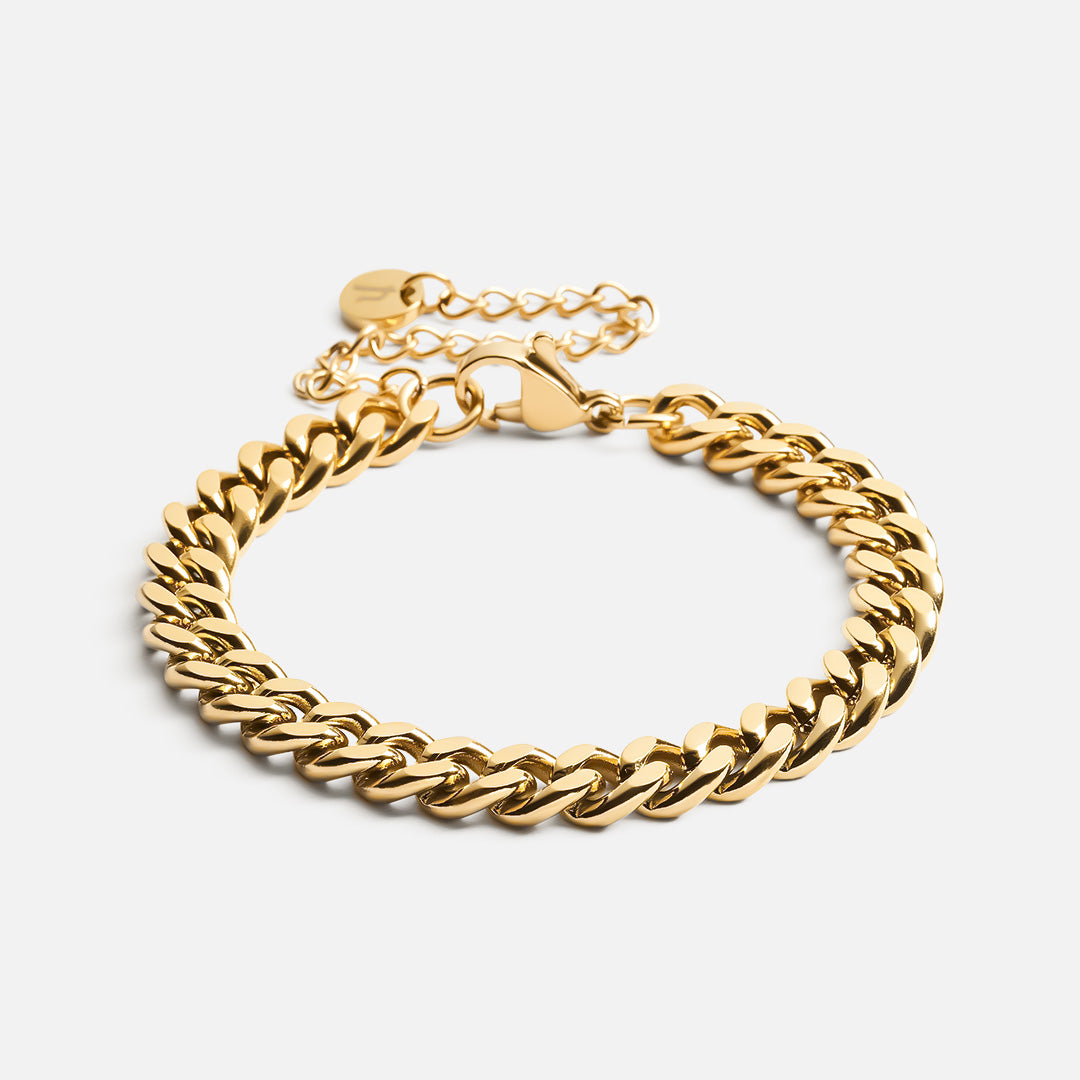 Panser Facet Armbånd 18k Guldbelagt 6mm - Josephine Nord Armbånd