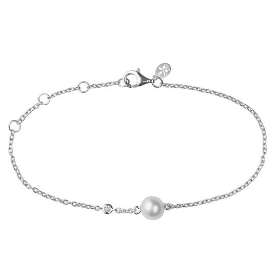 Bybiehl Coco Armbånd Sølv Med Ferskvandsperle 3301wp - Bybiehl Armbånd  - 1233690090115