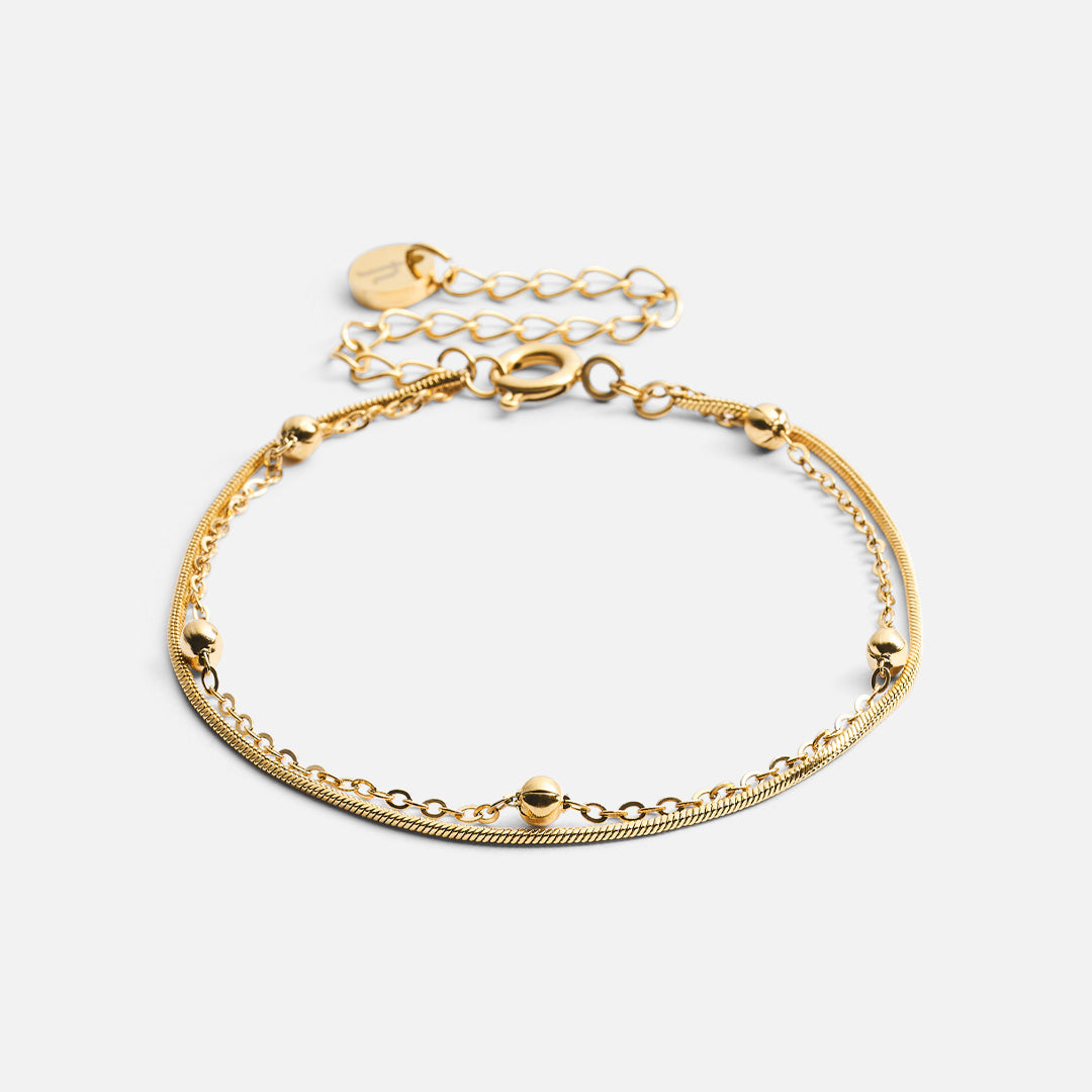 Snake Rope Armbånd 18k Guldbelagt - Josephine Nord Armbånd