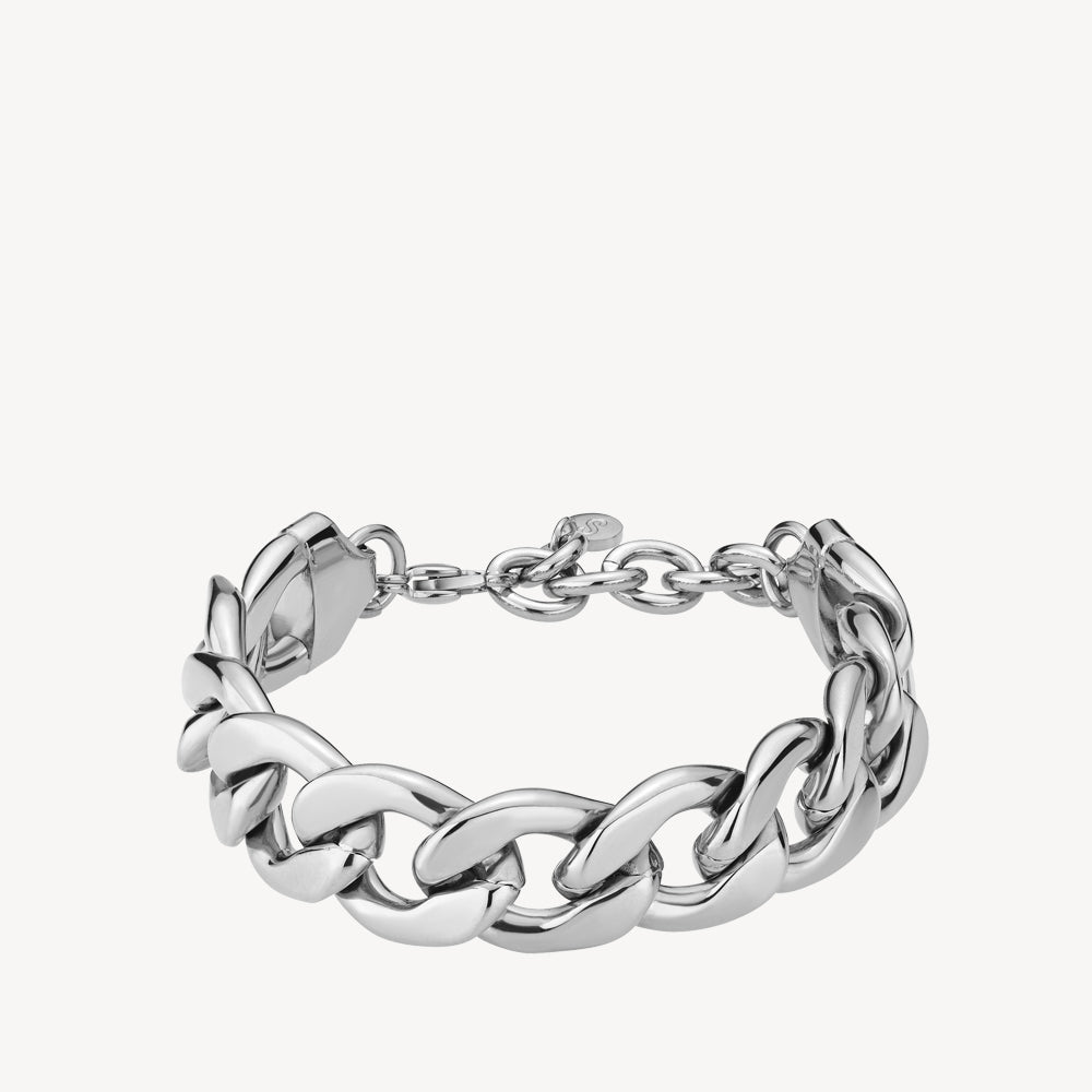 Sølv Panzer Armbånd Chunky Stål - Sistie2nd Armbånd  - 5710143095928