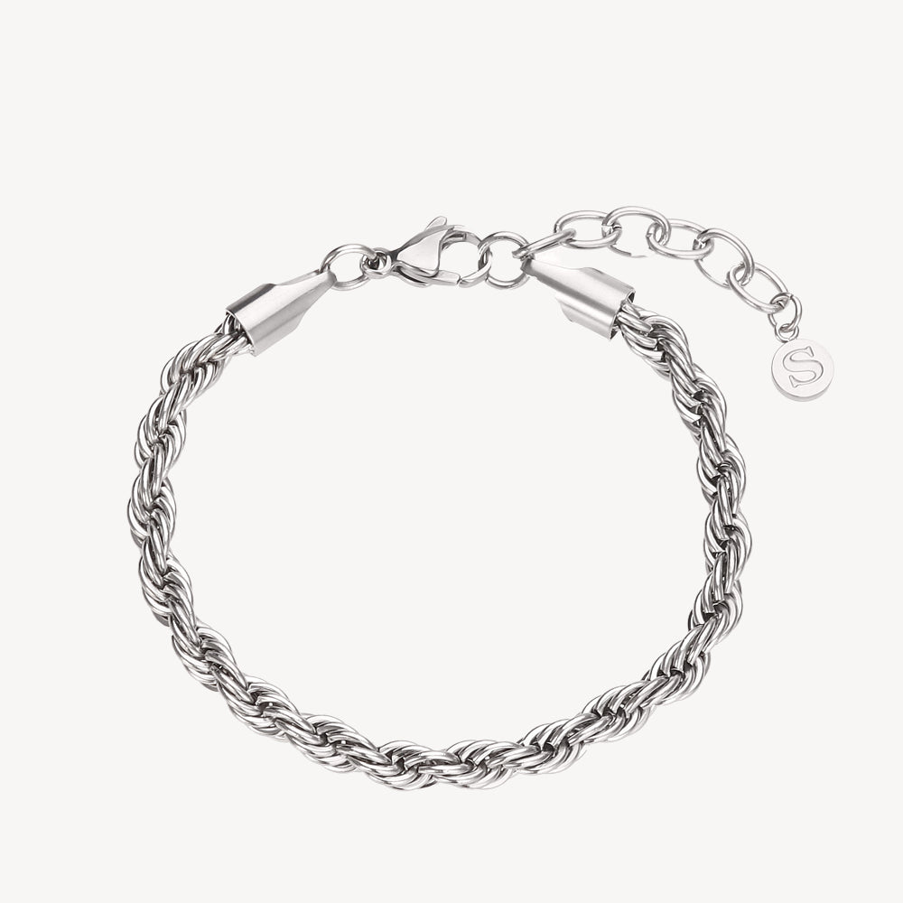 Sølv Rope Armbånd Stål - Sistie2nd Armbånd  - 5710143097007
