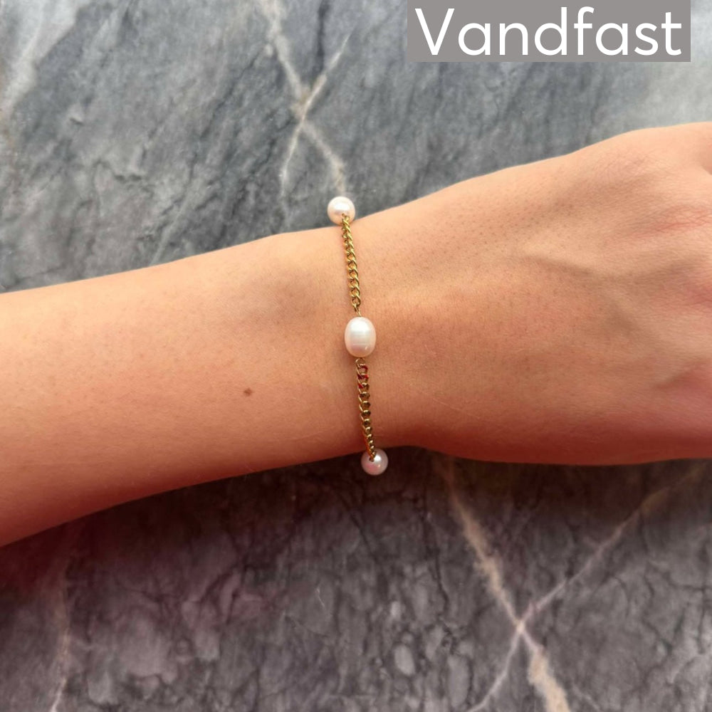 Annebrauner Panzer Pearl Bracelet - Bella Armbånd  - 2004741164197