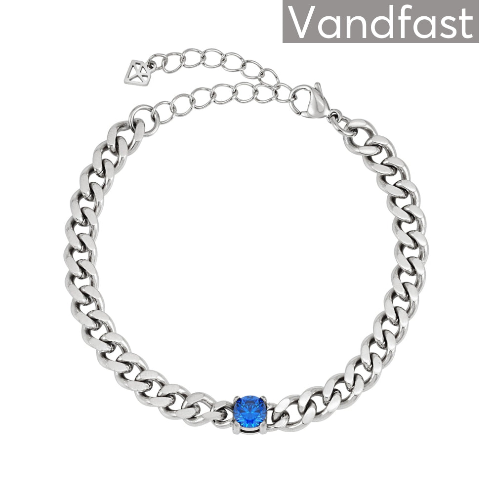 Annebrauner Panzer Sapphire Blue Bracelet - Cab Armbånd  - 2005607580830