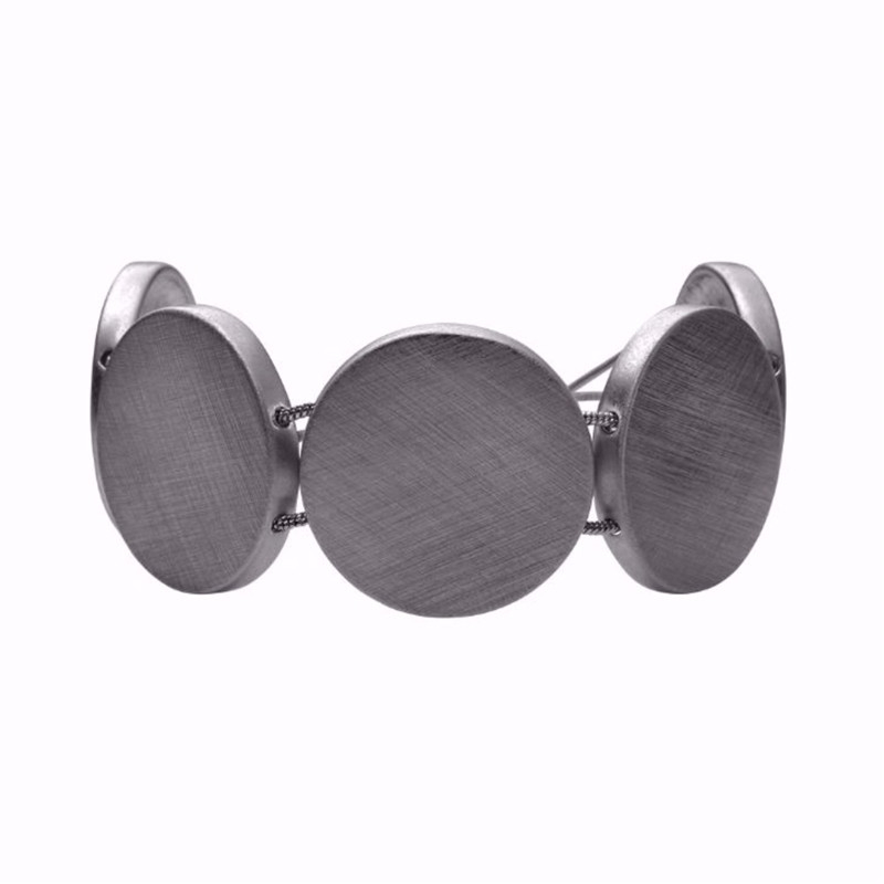 Dansk Smykkekunst Copenhagen Armbånd Hermatit Grå Shanaya - Armbånd