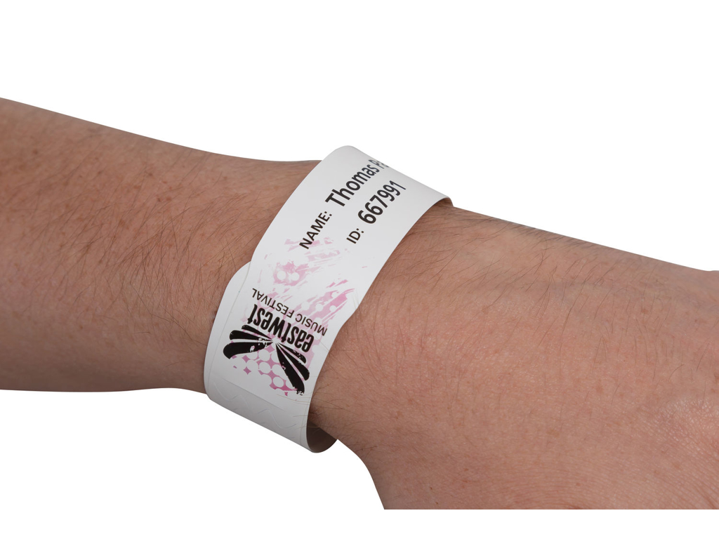 Hvid Kopipapir Premium Nevertear Armbånd - Xerox Armbånd