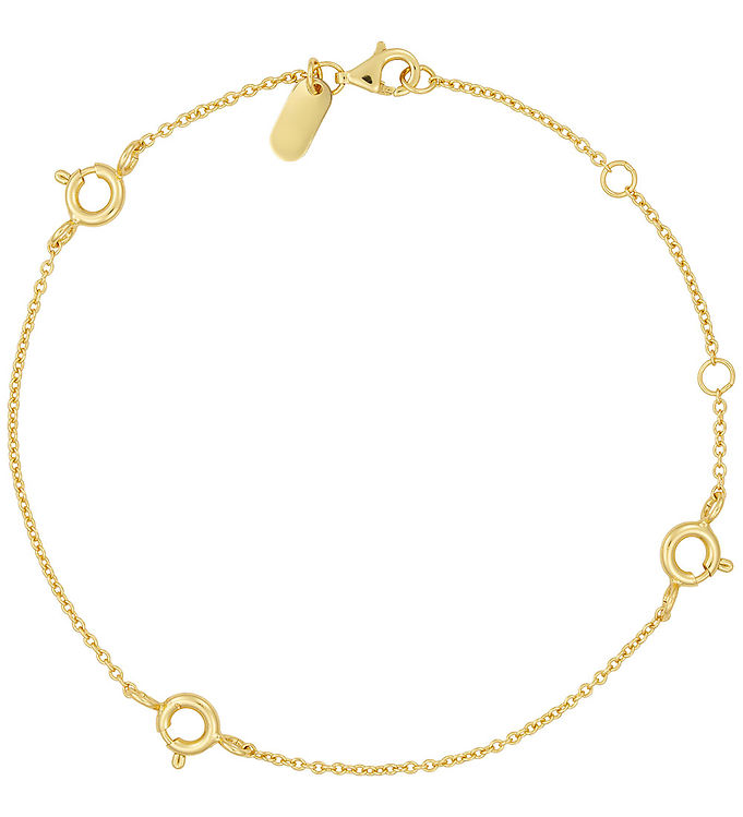 Metallic Design Letters Armbånd Ruth Anchor Charm Lock 18k Guldbelagt - Design Letters Armbånd  - 5710498271060